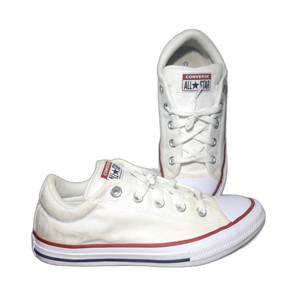 Converse All Star Unisex Kids Low Top Lace-Up Sneaker White Youth Size 3